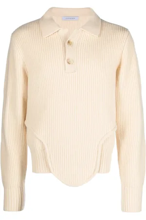 JUNTAE KIM Corset ribbed-knit jumper