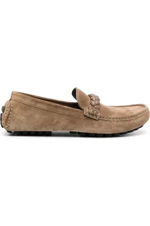 Gianvito Rossi Braided suede loafers