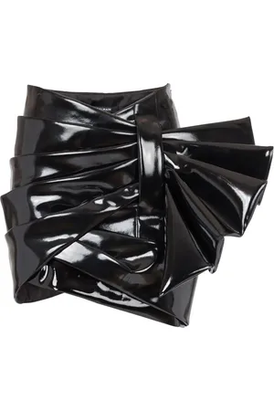 Balmain Draped high-waisted mini skirt
