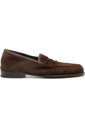 JOHN LOBB Tonal-design suede loafers