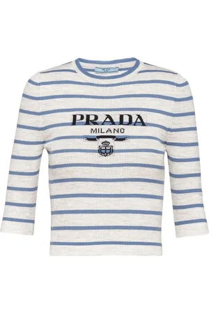 Prada Logo-intarsia wool jumper