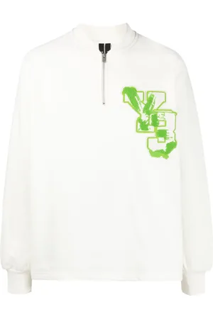Y-3 Logo-patch organic cotton sweatshirt