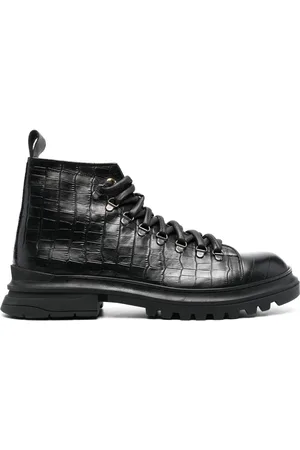 Giuliano Galiano Ronnie Cocco crocodile-effect boots