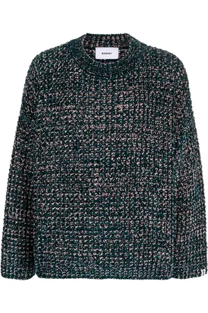 BONSAI Logo-patch m??lange-knit jumper