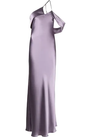 Michelle Mason Bias-cut one-shoulder gown