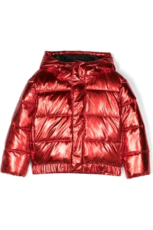 Karl Lagerfeld Metallic puffer jacket