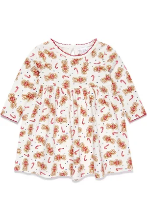 Rachel Riley Graphic-print embroidered-edge dress