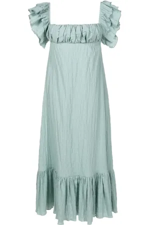 CLUBE BOSSA Square-neck maxi dress