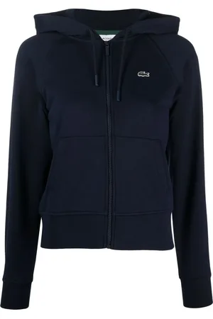 Lacoste Logo-patch zipped hoodie