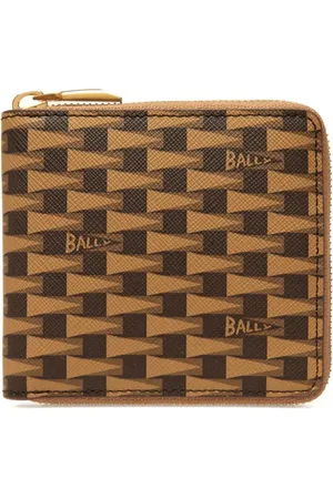 Bally Monogram zipped wallet