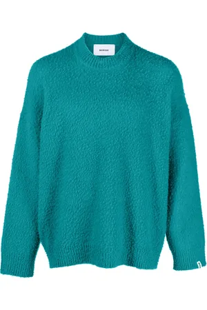 BONSAI Crew-neck logo tag jumper