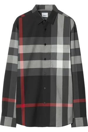 Camiseta burberry london clearance england detail tartan preta