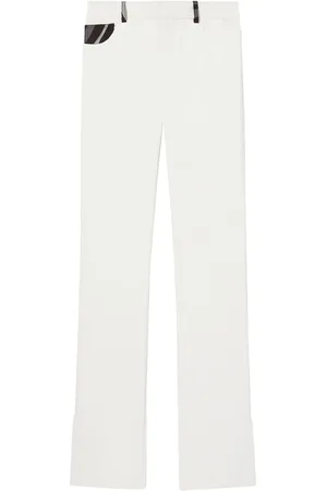 Puccini Marmo-print straight-leg trousers