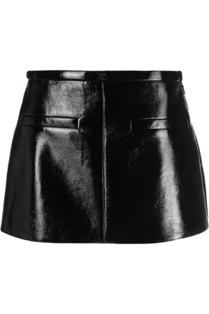 Courrèges High-shine mini skirt