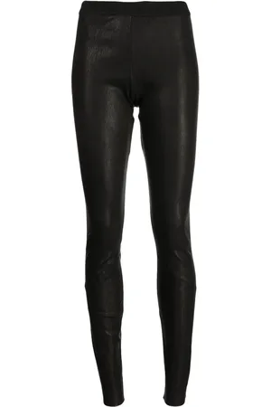 ISAAC SELLAM EXPERIENCE Slip-on leather leggings