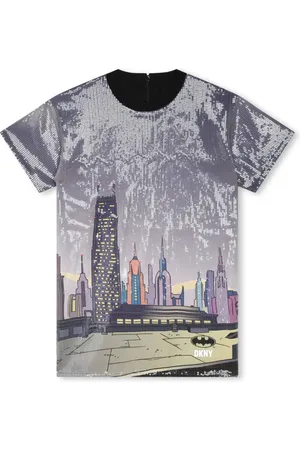 DKNY Graphic-print short-sleeve dress