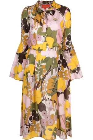 La DoubleJ Casanova floral-print midi dress