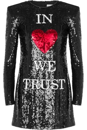 Moschino In Love We Trust sequin-embellished minidress