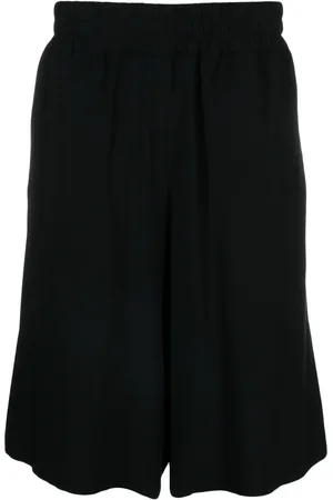Moschino Logo-patch crepe shorts