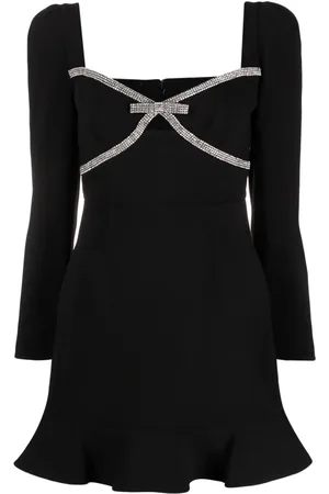 Self-Portrait Bow-detail mini dress