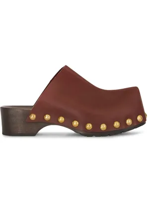 Etro Studded leather clogs