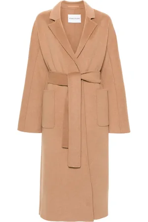 Stand Studio Belted wool-blend coat