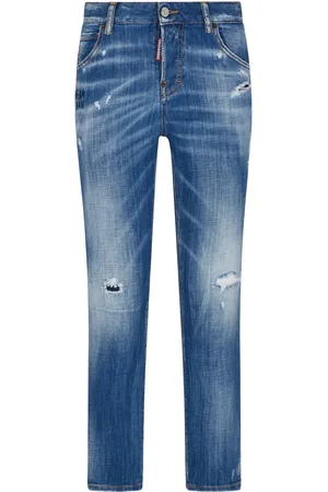 Dsquared2 Ripped straight-leg jeans