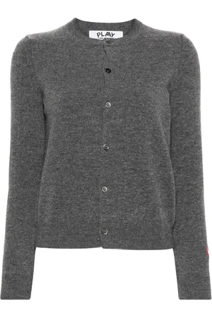 Comme des Garçons X the Artist Invader pixelated-appliqu?? cardigan
