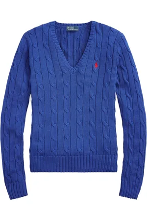 Ralph Lauren Logo-embroidered cable-knit sweatshirt