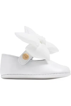 Andanines Bow-detail leather ballerina shoes
