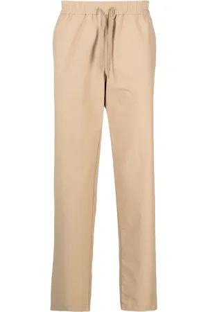 Moschino Logo-embroidered straight-leg trousers