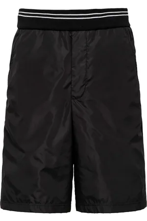 Prada Triangle-logo piqu?? bermuda shorts