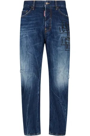 Dsquared2 Icon-print straight-leg jeans