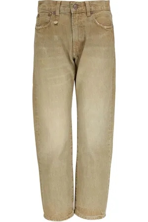 R13 Stonewash straight-leg jeans