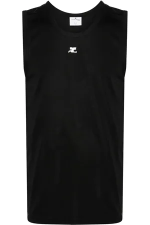 Courrèges Logo-appliqu?? top