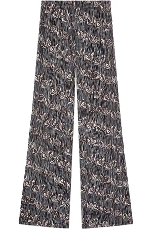 Puccini Floral print straight-legged trousers