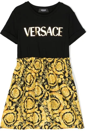 VERSACE Barocco-print cotton dress