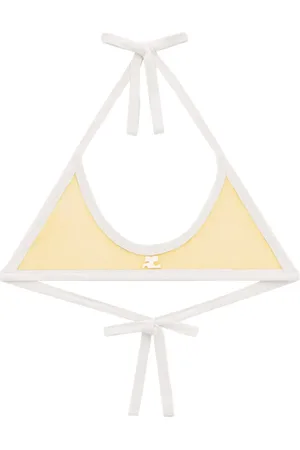 Courrèges Contrasting-trim bralette