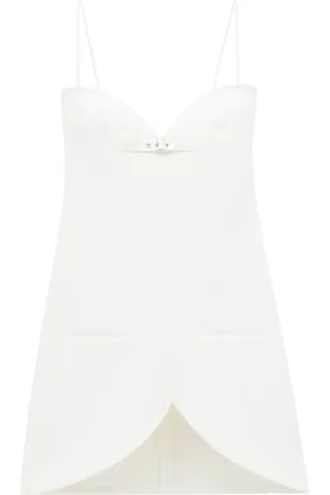 Courrèges Ellipse crinkled mini dress
