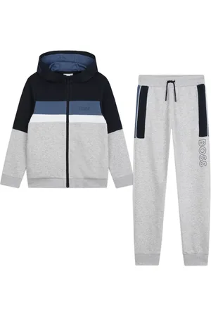 HUGO BOSS Logo-print hooded tracksuit set