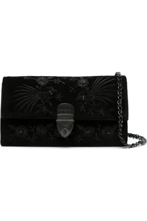 ASPINAL OF LONDON Mayfair floral-embroidered clutch