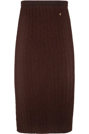 Bally Cable-knit midi skirt