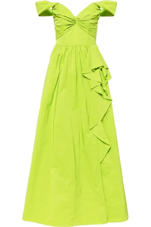 Marchesa Notte Twist taffeta gown
