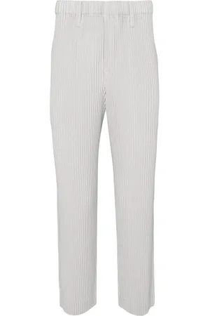 Issey Miyake Basic tapered pliss?? trousers