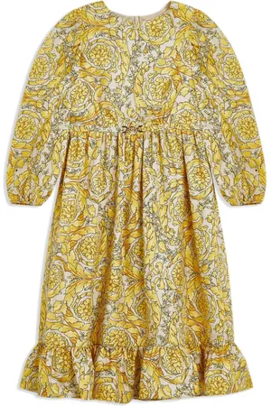 VERSACE Barocco-print silk dress