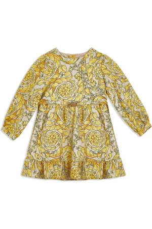 VERSACE Barocco-print silk dress