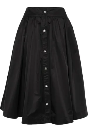 Moschino A-line pleated midi skirt