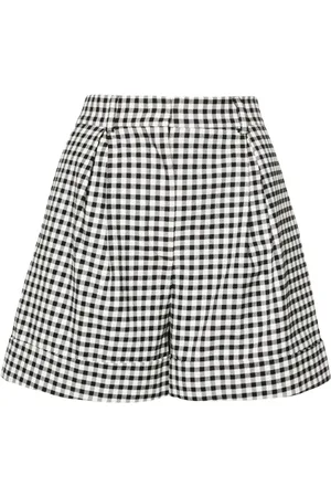 Moschino Gingham-check tailored shorts