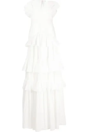 Acler Ascot ruffled strapless gown
