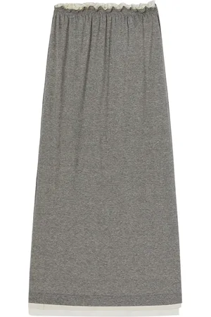 Jil Sander Layered jersey midi skirt